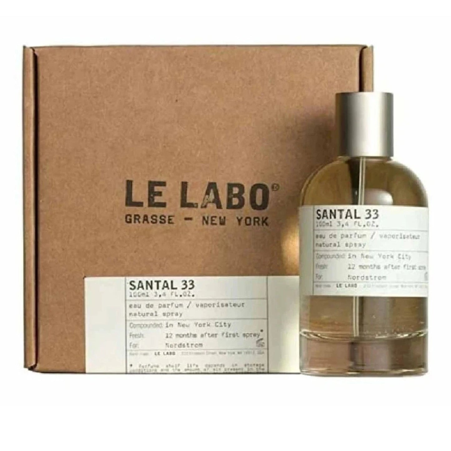 Le Labo Santal 33 Eau de Parfum 3.4 oz / 100 mL Unisex – New In Box – Original & Authentic