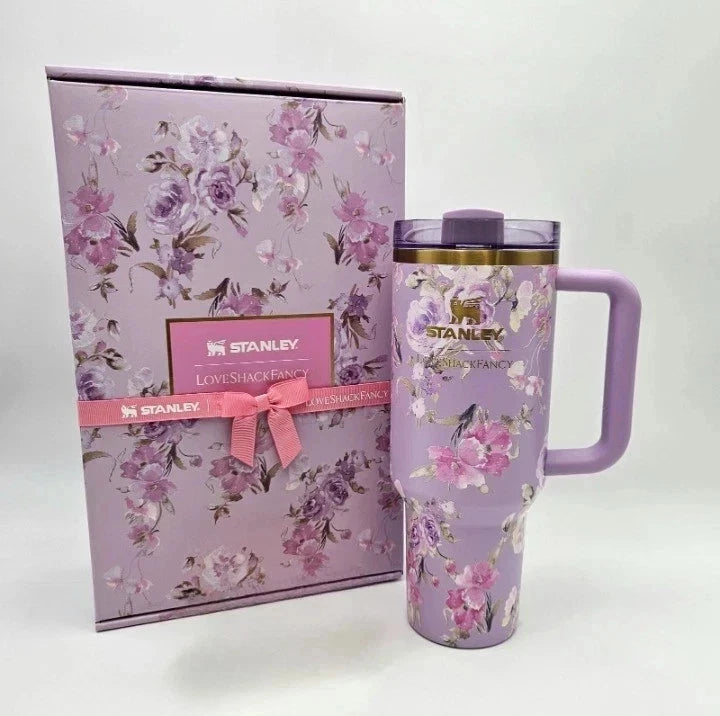 Stanley x LoveShackFancy Happy Thoughts Quencher 40 oz — Purple