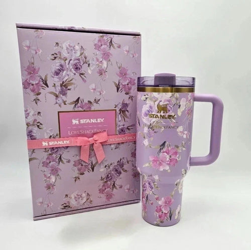 Stanley x LoveShackFancy Happy Thoughts Quencher 40 oz — Purple